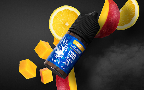 Halo Mango Lemonade CBD Vape Juice 30ml Bottle